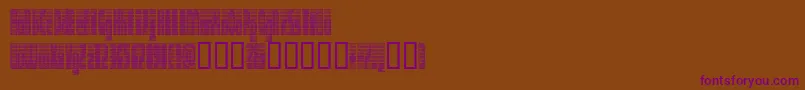 DEETC    Font – Purple Fonts on Brown Background