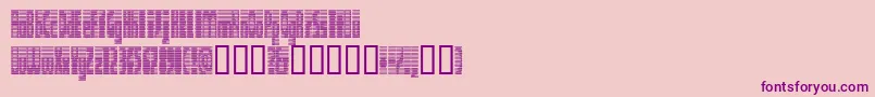 DEETC    Font – Purple Fonts on Pink Background