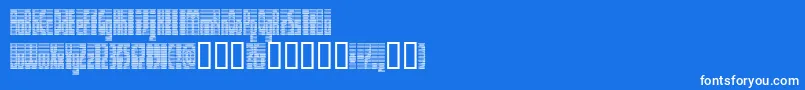 フォントDEETC    – 青い背景に白い文字