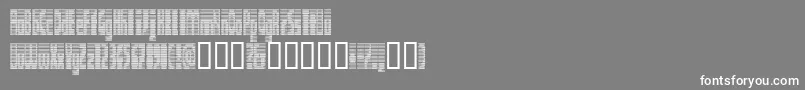 DEETC    Font – White Fonts on Gray Background
