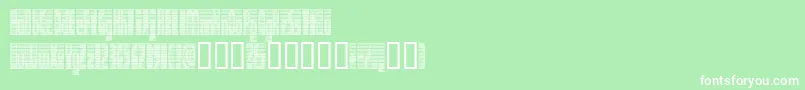DEETC    Font – White Fonts on Green Background