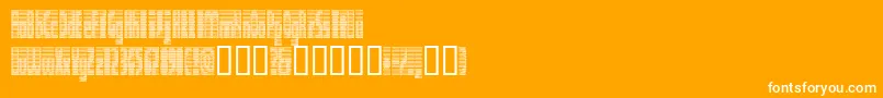 DEETC    Font – White Fonts on Orange Background