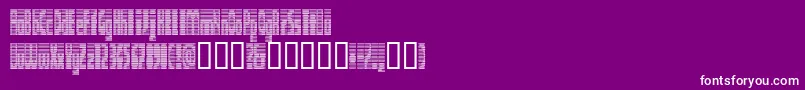 DEETC    Font – White Fonts on Purple Background