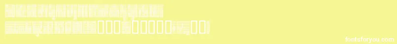 DEETC    Font – White Fonts on Yellow Background