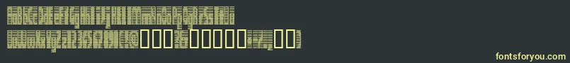 フォントDEETC    – 黒い背景に黄色の文字