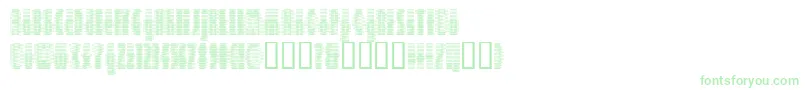 DEETER  -Schriftart – Grüne Schriften