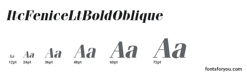 ItcFeniceLtBoldOblique Font Sizes