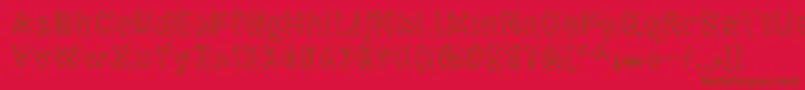 defora   Font – Brown Fonts on Red Background