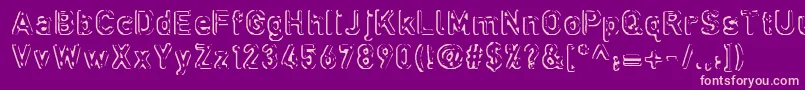 defora   Font – Pink Fonts on Purple Background