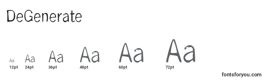 DeGenerate Font Sizes
