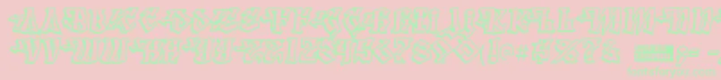 degrassi Font – Green Fonts on Pink Background