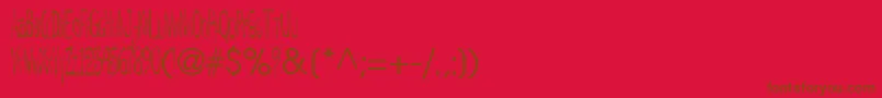 Degt     Font – Brown Fonts on Red Background