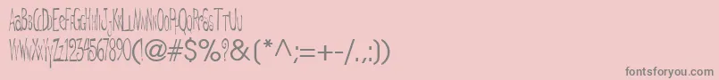 Degt     Font – Gray Fonts on Pink Background