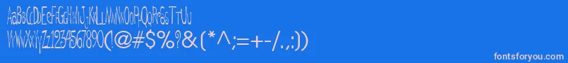 Degt フォントについての詳細 フォントDegt – ピンクの文字、青い背景
