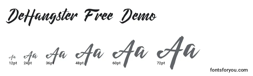 DeHangster Free Demo (124778) Font Sizes