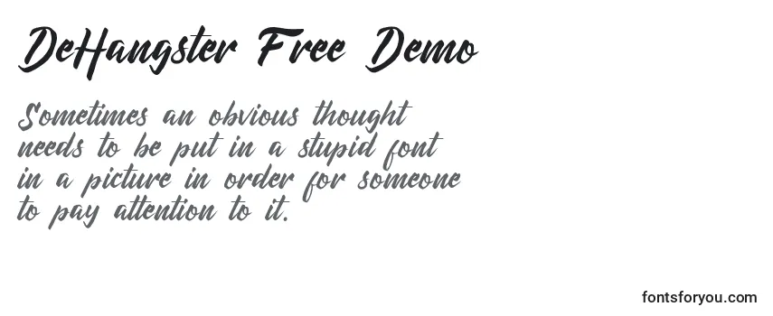 DeHangster Free Demo (124778)-fontti