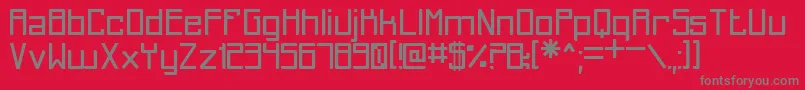 Del Recuerdo St Font – Gray Fonts on Red Background