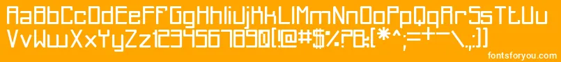 Del Recuerdo St Font – White Fonts on Orange Background
