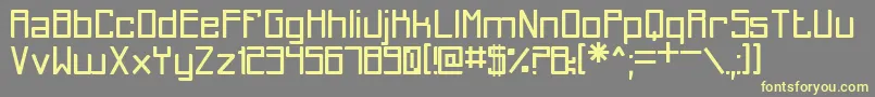 Del Recuerdo St Font – Yellow Fonts on Gray Background