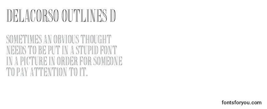 Delacorso Outlines D-fontti