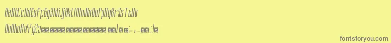 DELACRUZ PersonalUse Font – Gray Fonts on Yellow Background