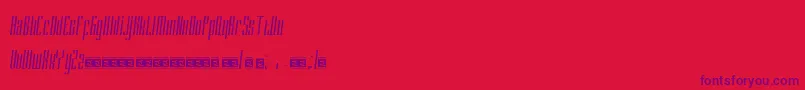 DELACRUZ PersonalUse Font – Purple Fonts on Red Background