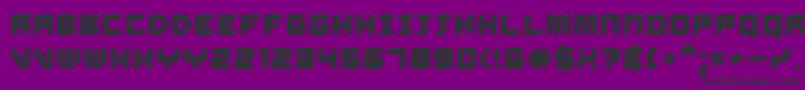 Шрифт DELIB    – чёрные шрифты на фиолетовом фоне
