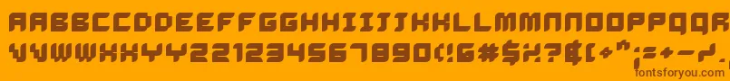 DELIB    Font – Brown Fonts on Orange Background