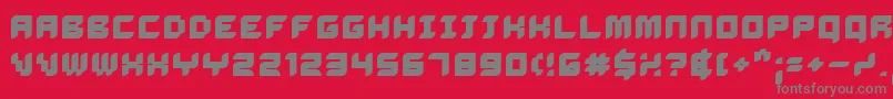 DELIB    Font – Gray Fonts on Red Background