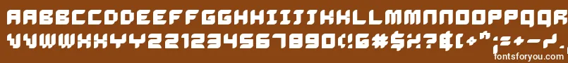 DELIB    Font – White Fonts on Brown Background