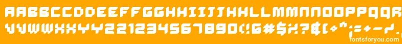 DELIB    Font – White Fonts on Orange Background