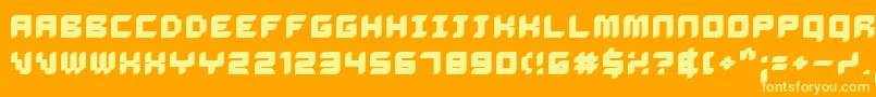 DELIB    Font – Yellow Fonts on Orange Background