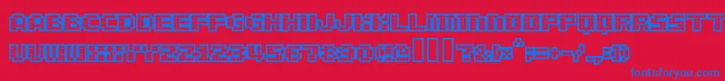 delibl   Font – Blue Fonts on Red Background