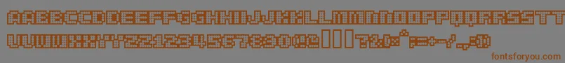 delibl   Font – Brown Fonts on Gray Background
