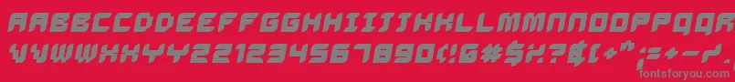DELIBO   Font – Gray Fonts on Red Background