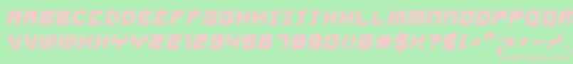 DELIBO   Font – Pink Fonts on Green Background