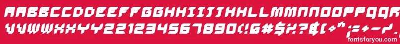 DELIBO   Font – White Fonts on Red Background