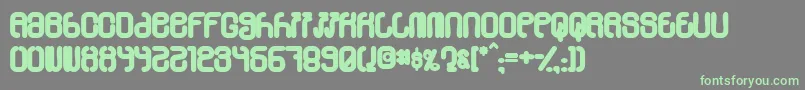 Skylab600 Font – Green Fonts on Gray Background