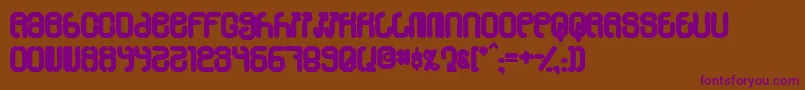 Skylab600 Font – Purple Fonts on Brown Background