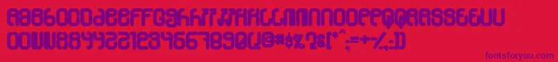 Skylab600 Font – Purple Fonts on Red Background