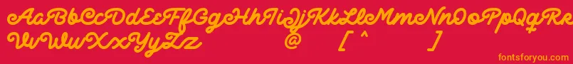 More about Delichia Font Delichia Font – Orange Fonts on Red Background