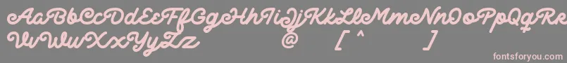 Delichia Font – Pink Fonts on Gray Background