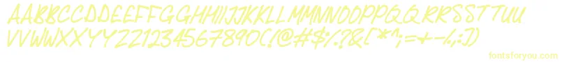Delicious Scrawl Font – Yellow Fonts