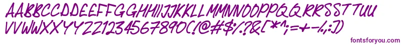 Delicious Scrawl Font – Purple Fonts