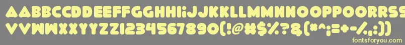 Delicious Font – Yellow Fonts on Gray Background