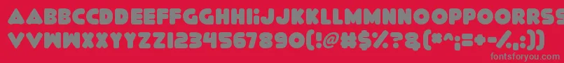 Delicious Font – Gray Fonts on Red Background