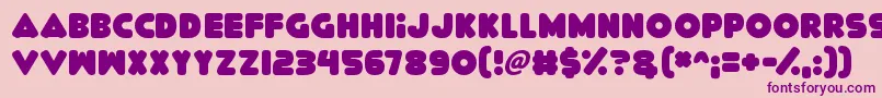 Delicious Font – Purple Fonts on Pink Background