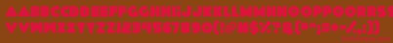 Delicious Font – Red Fonts on Brown Background