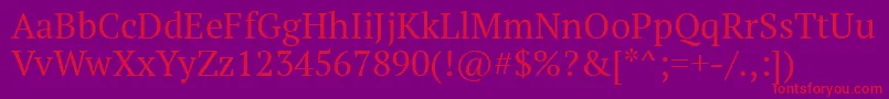 Ptf55f Font – Red Fonts on Purple Background