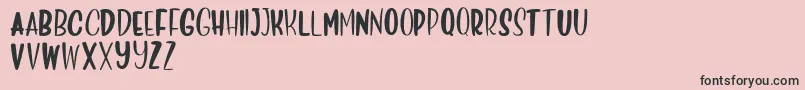 More about Deliciously Sans Font Deliciously Sans Font – Black Fonts on Pink Background